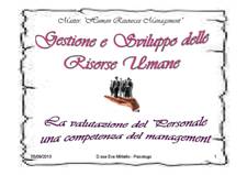 Didattica del Master "La valutazione del personale, una competenza del Management"